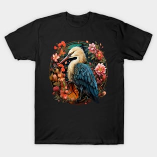 Heron Playing Guitar T-Shirt